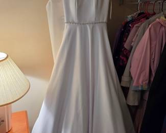 #74	Wedding Dress from Something Blue Hartsvelle - Stella York -Size 12 w/Rhinestone Belt	 $60.00 
