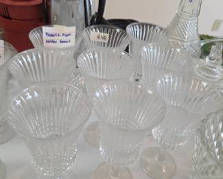 #48	Fostoria Aspen  Wine Goblet - set of 9 - 7 1/8" tall	 $36.00 