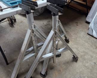 #152	Set of 4 Aluminum Adjustable Saw Horses	 $45.00 