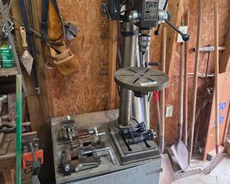 #146	Guardian Power Drill press 5 speed w/3 Vices and Stand- working	 $200.00 