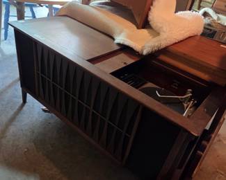 #101	Stereo  w/New Vista Victrola  Player - 51x19x27 - as is finish	 $30.00 