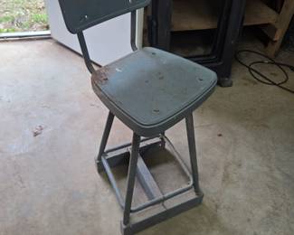 #145	Gray Shop Swivel Stool	 $35.00 