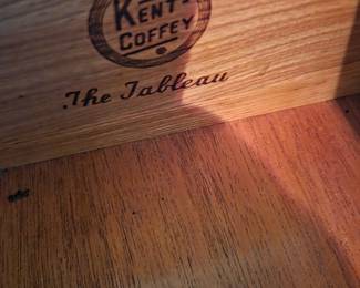 #106	Kent-Coffey Mid-Century 6 Drawer Dresser w/Mirror - 56x19x31  (some drawers need a little repair for sliding easier)  Mirror - 27x44	 $225.00 