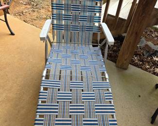 #169	Aluminum Chaise Lounge Chair	 $20.00 
