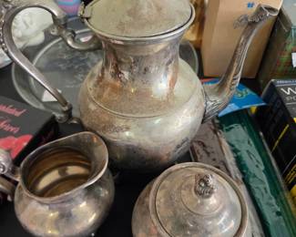 #191	3 pc Reed And Barton Tea Set	 $65.00 