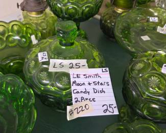 #220	LE Smith Moon and Stars Candy Dish 2 pc set	 $25.00 