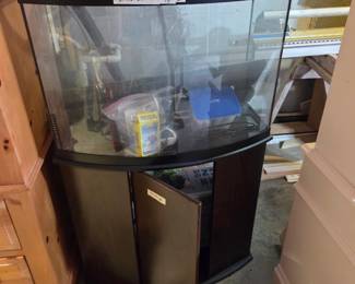 #96	Large Fish tank w/Stand 31x16x21	 $75.00 