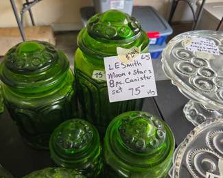 #204	LE Smith Moon and Stars 8 pc Cannister Set	 $75.00 