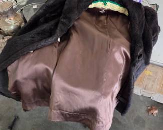 #193	Brown Faux Fur Jacket Size Medium	 $40.00 