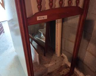 #105	Wood Framed Mirror - 25x46	 $40.00 