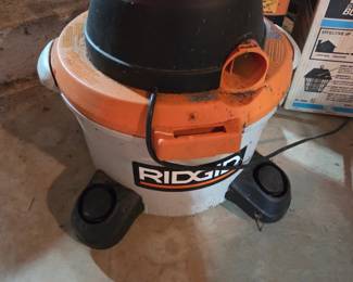 #114	Rigid 6 Gallon Wet/Dry Vac	 $25.00 