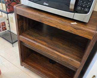 #56	Microwave Cart on Wheels w/roll-up Top - O'Sullivan Brand	 $25.00 