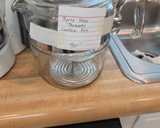 #58	Pyrex Glass Percolator Coffee Pot (missing center stem)	 $30.00 