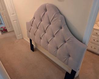 #22	Linen Button Back Padded Headed only	 $75.00 