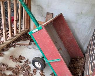 #171	Wood & Metal Yard Cart - 42x28x10	 $75.00 