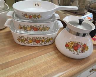 #41	Set of 6 pieces of fruit Corning Ware Set	 $30.00  