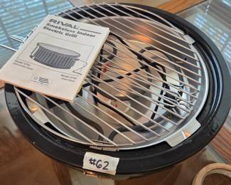 #62	Rival Smokeless Electric Grill	 $20.00 