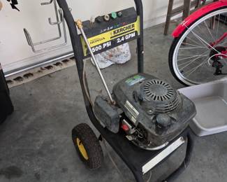 #184	Karcher 2.4GPM 2500 PSI Honda Motor Pressure Washer w/Wand - no hose	 $45.00 