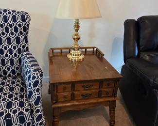 #16	Wood Side End Table w/1 drawer (as is finish) -23x25x22	 $60.00 