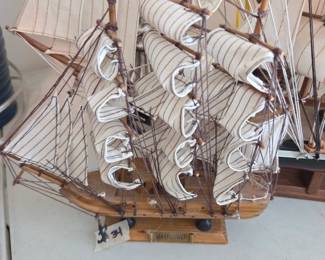 #34	Wood "Mayflower" model Ship - 9w x 9T	 $20.00 