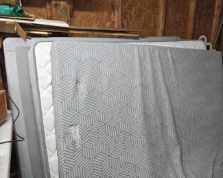 #153	Mattress/Boxsprings Full Size w/mattress topper - No Frame	 $75.00 
