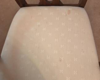 #1	Singer Furn. Co. Dining Table w/8 Chairs (2 captains Chairs) w/1 leaf - w/double pedestal Legs 66-90x42x29	 $300.00 