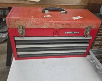 #147	Craftsman 3 drawer Tool Box w/flip-up Top 	 $40.00 