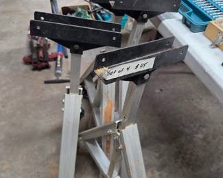 #152	Set of 4 Aluminum Adjustable Saw Horses	 $45.00 