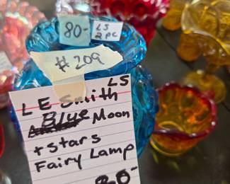 #209	LE Smith Moon And Stars Fairy Lamp	 $80.00 