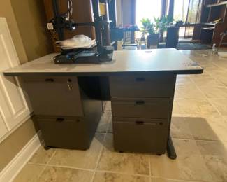 extra table and file cabinet, storage drawer units on wheels.