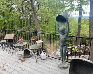 Garden statue or fountain.