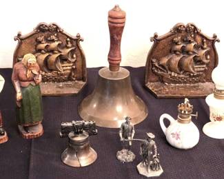 Americana Miniatures  Elizabethan Galleon Brass Bookends