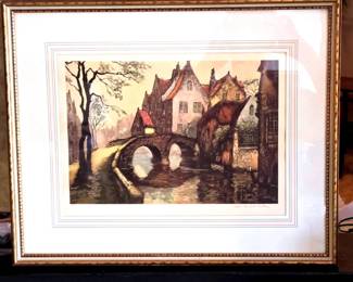 Albert Van Neste Signed  Nmbrd Print