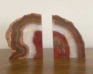 Natural Geode Bookends