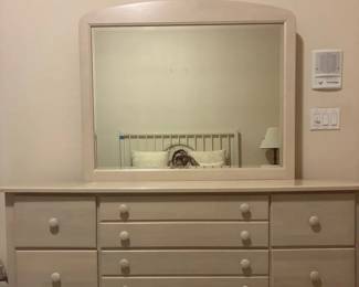 Wooden Dresser W Mirror
