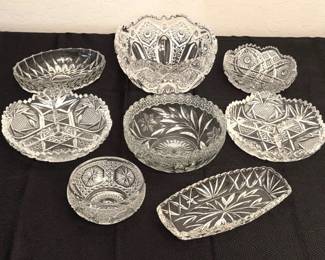 Smaller Pieces Of Cut Glass