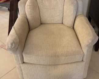 NeutralToned Accent Swivel Chair