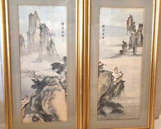 2 Asian Watercolors