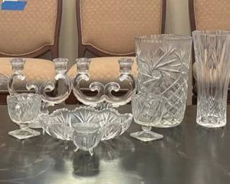 Collection of Vtg Crystal Glassware