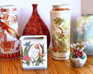Handpainted Asian Pottery