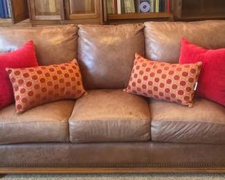 Brown Leather Sofa