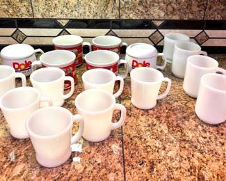 Vintage Fire Kings Coffee Cups