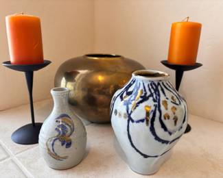Art Pottery  Brass
