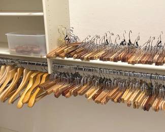 Giant Wood Hanger Lot 2  Suits, Pants  Skirts