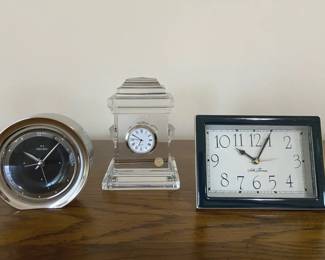 Small Clocks Including Versace