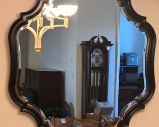 Black And Gold Beveled Mirror
