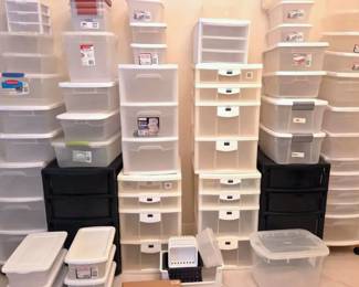 Plastic Tubs  Rolling Drawers