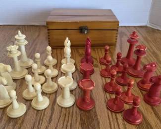 Small Enamel Chess Pieces