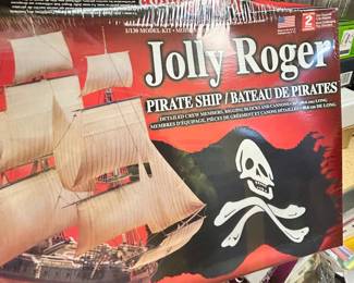 Jolly Roger Pirate Ship Model