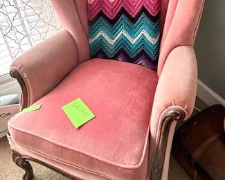 Beautiful Vintage Velvet Chair 